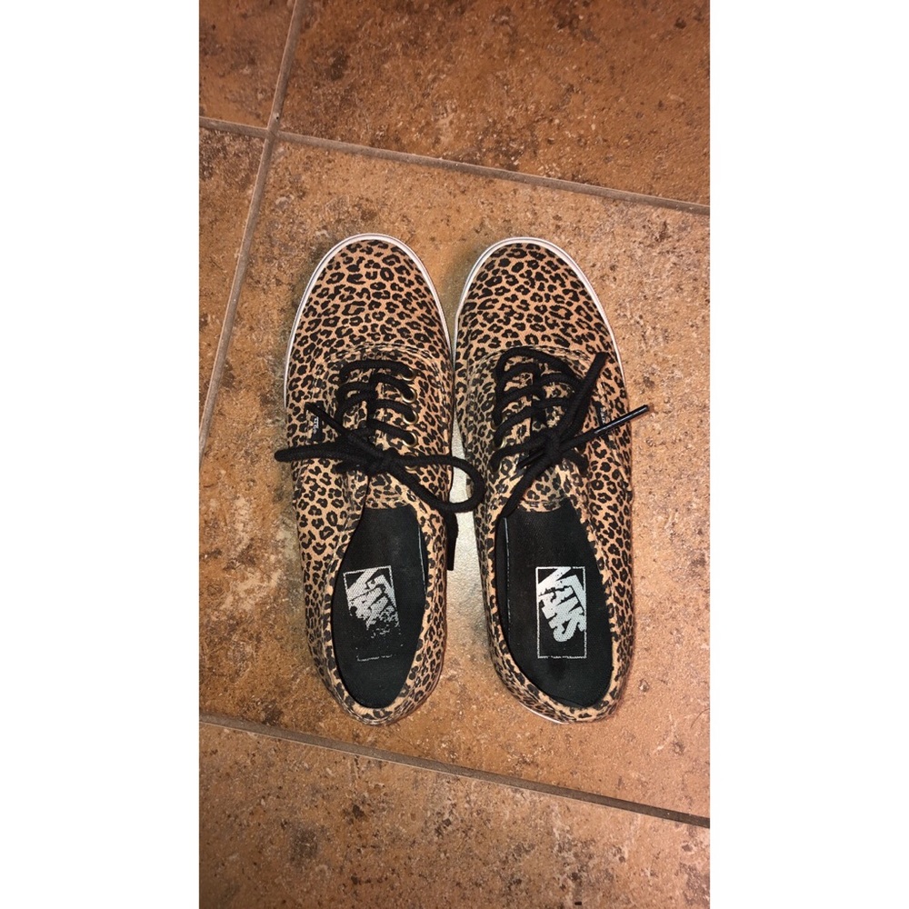 Leopard Print Vans | Men 6, Women’s 7.5
